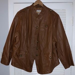 Military Leather Coat